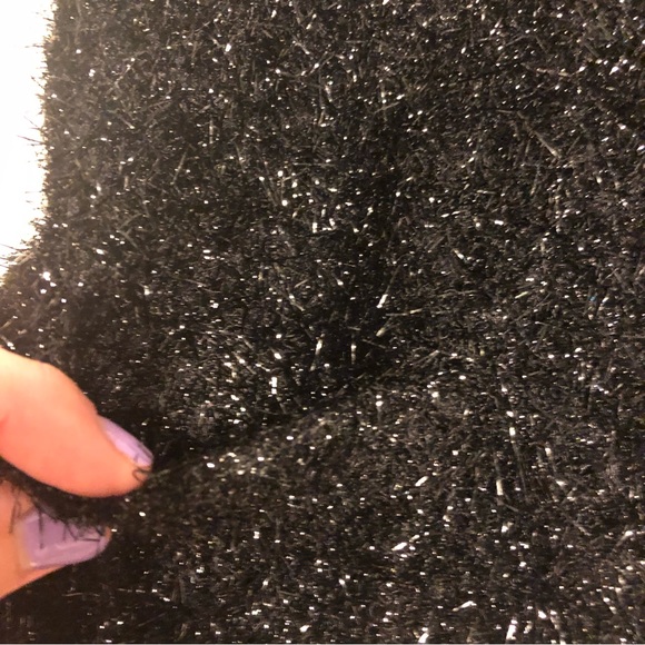 Amazing vintage fuzzy sparkly cardigan by Studio Holt Renfrew size Small - Picture 6 of 14